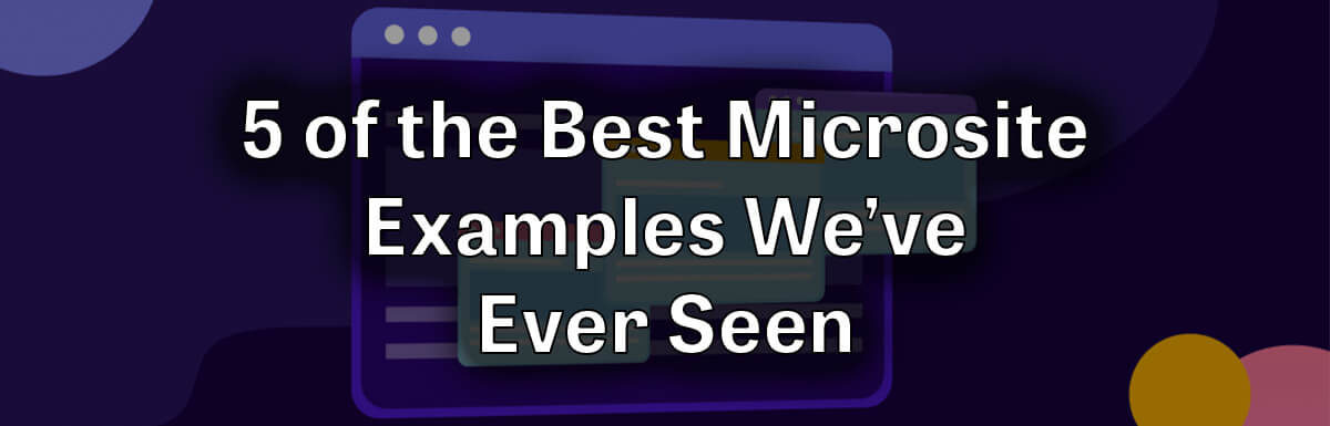 microsite examples header