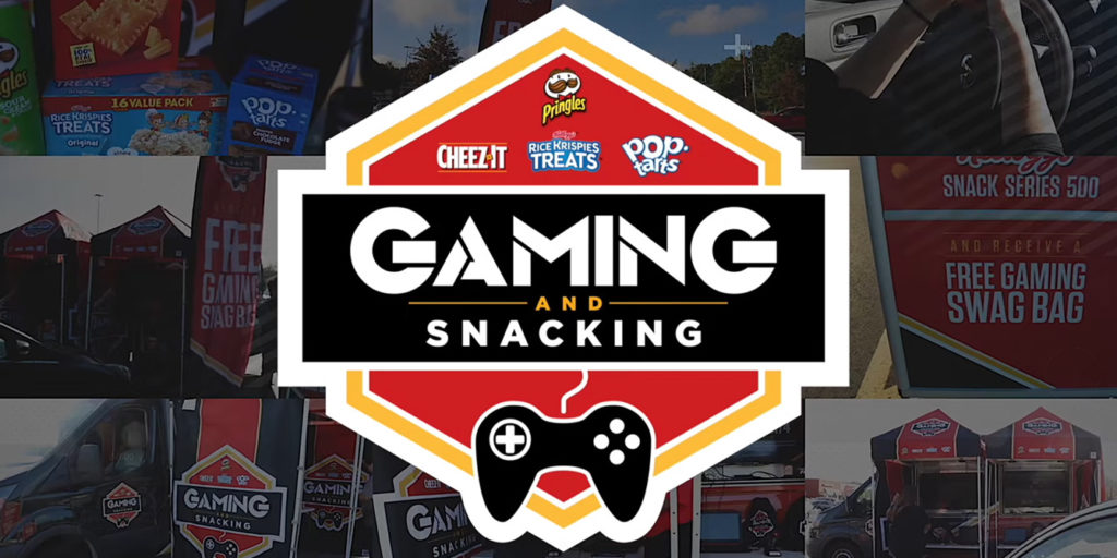 gaming and snacking branded game examples