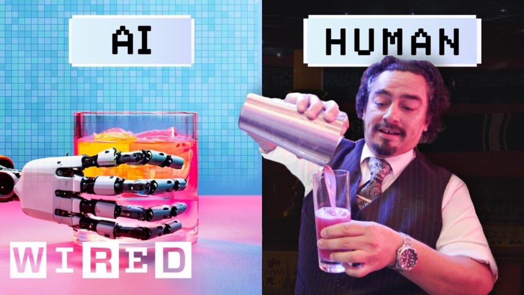 AI vs Human Bartender