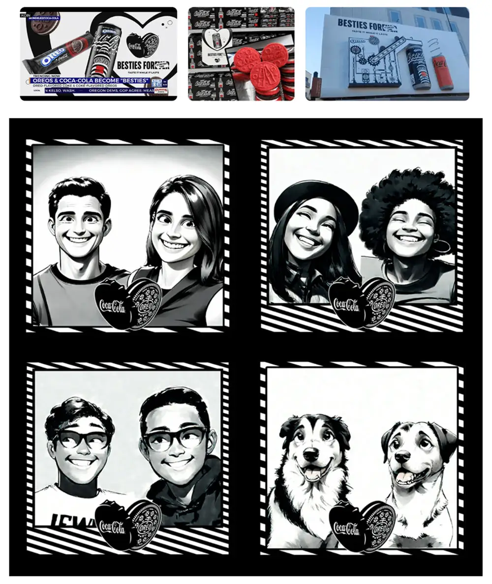 Coca-Cola x Oreo Besties user-generated images.
